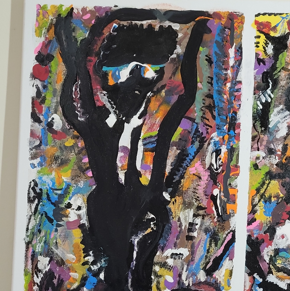 Abstract Colorful Art Canvas - Picture 3 of 8